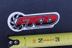FKD High Velocity Skateboard Bearings Clear Z58a Vintage Skateboarding STICKER