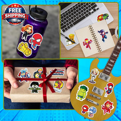 200PCS Cool Character Stickers for Water Bottles Skateboard Luggage Laptop Bumpe