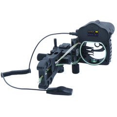 LaserWorks A3 Bow Sight 300 Meter Rangefinder 5-pin 4-axis Bowsight Ambidextrous