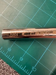 CRBN IC SS8 barrel (BLACK) with Stainless Steel .689 insert: AC thread. Rare!
