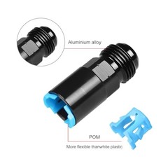 8AN Male Flare to 3/8 Female EFI Fuel Rail Fitting with SAE Quick 8AN to 3/8