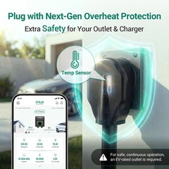 Level 2 EV Charger, 40Amp/9.6KW, J1772, NEMA 14-50R, Wall Electric Car Charger