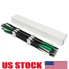 12PCS 20 Inch Hunting Carbon Crossbow Bolts 4″ Vanes Archery Crossbow Arrows