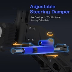 JUNLING 5000W Dual Motor Electric Scooter with Steering Damper MBS Battery 50MPH