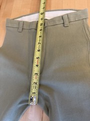 DEVON AIRE Sage Green & Tan riding breeches 26 Long *EUC* Stretch