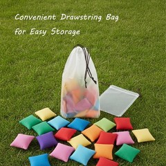 20 Pcs Mini Bean Bags for Tossing Games – Colorful Small Cornhole Bags 2″ x 2…