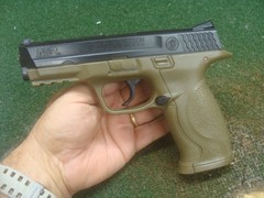 Smith Wesson Air Pistol M&P 40 BB Gun Black & Tan Standard Action – GOOD SHAPE