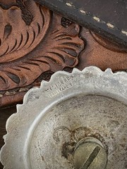 Keyston Bros. Sterling Silver Bronc Riding Conchos Vintage Keystone