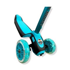 $120 YBike Blue GLX Boost Kids Kick Light-Up Scooter Adjustable Steering Handle