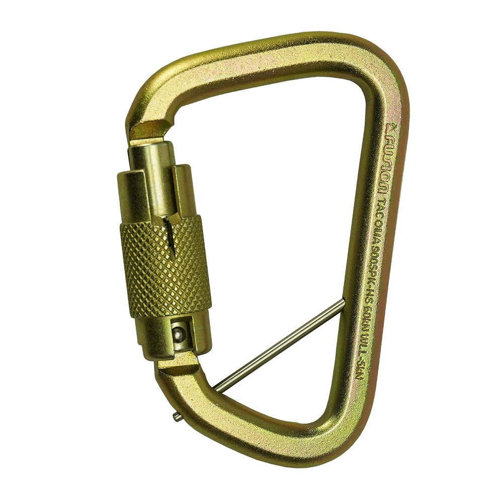 Tacoma D Shaped Triple Lock Alloy Steel Carabiner Heavy Duty Climbing Gear
