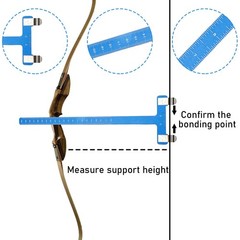 Archery Bow String Nocking Points Set T Square Ruler with D Loop Pliers for R…