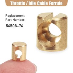 12 Pcs Throttle and Idle Cable Ferrules for Harley Davidson 1982-2017 Carbure…