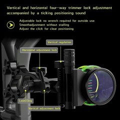 Compound Bow Sight 5 Pin .019″ Adjust 4X 6X 8X Lens Archery Hunting Target RH LH