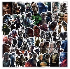 25 Piece Mix Lot 2” Predator Horror Movie Stickers Water Bottles, Waterproof