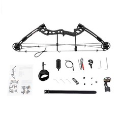 Black Archery Hunting Compound Bow Kit Beginner Archery Tool Right-Hand 30-60lbs