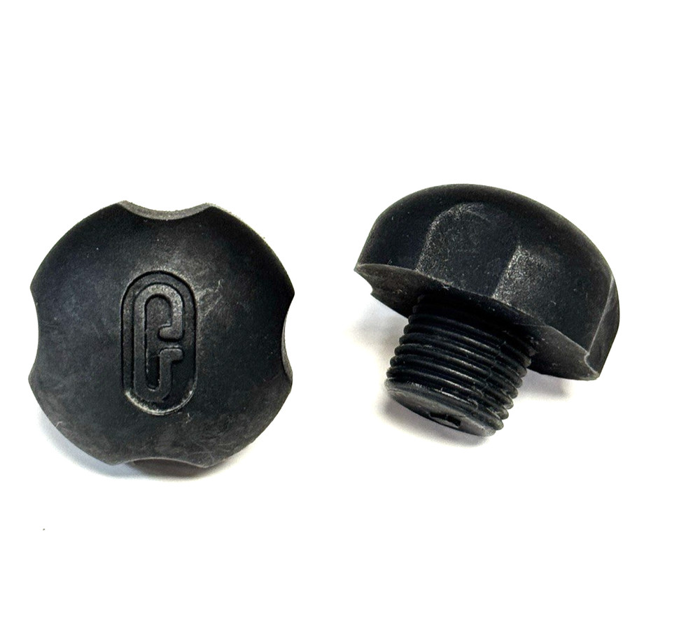 2-Pk Riedell PowerDyne Jam Plug 5/8″ Black Rubber Threaded