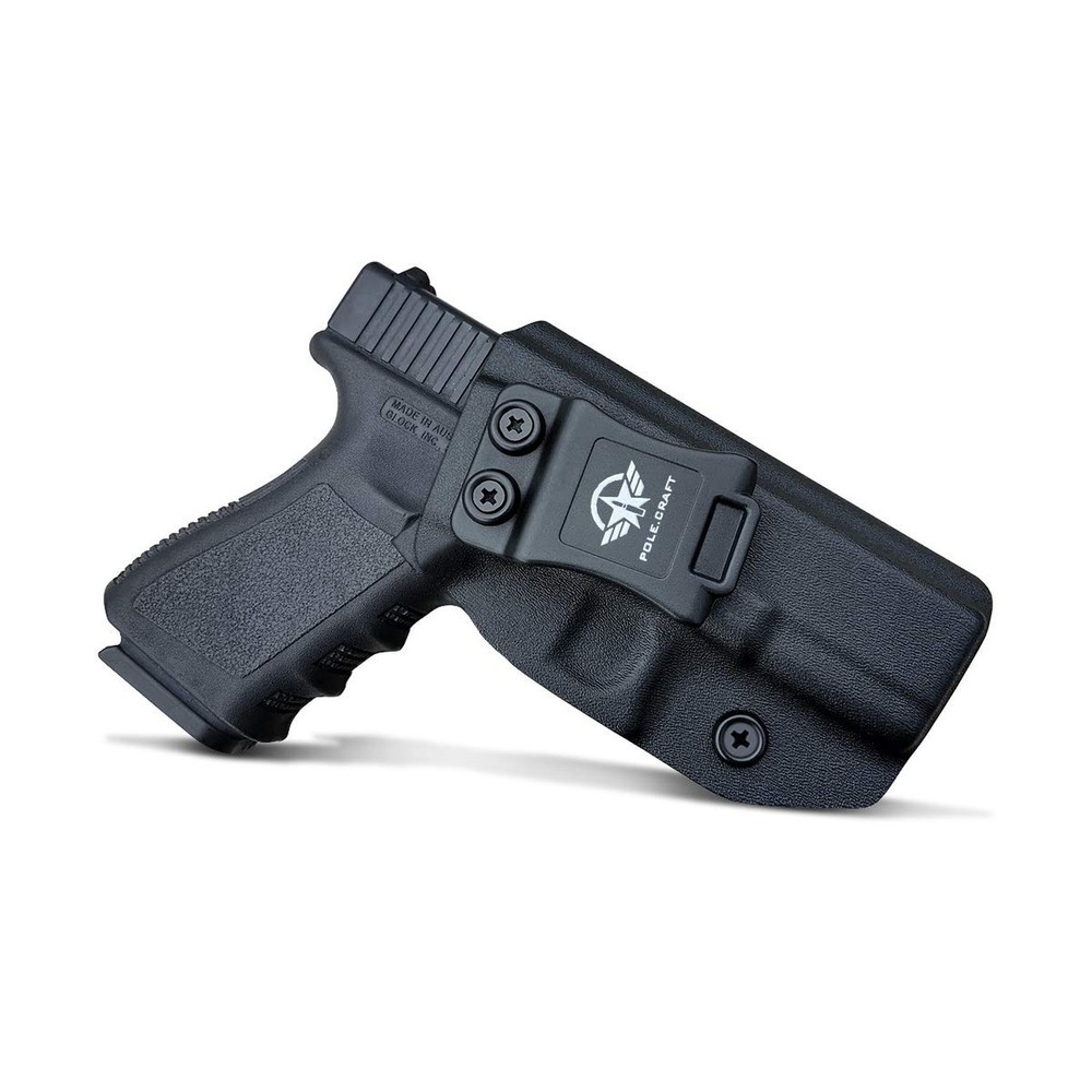 POLE.CRAFT IWB Kydex Holster Custom Fit: Glock 19 19X 25 44 45 (Gen 1 2 3 4 5…