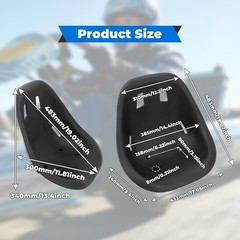 FOR Go Kart Large Size Seat Backrest Ergonomic Design Black ABS