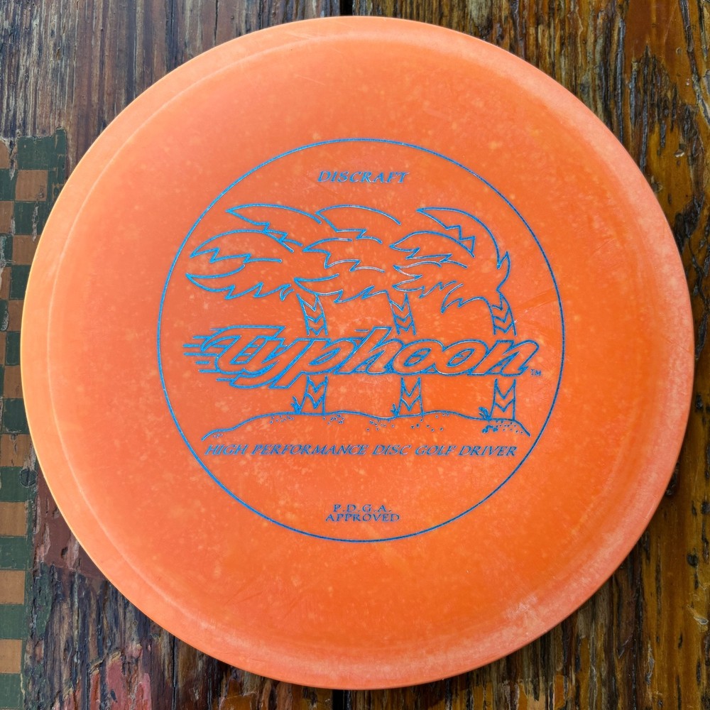 Discraft Typhoon PFN OOP Pro Patent # Wixom Vintage Disc Golf 177 Grams NEW