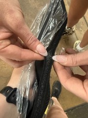 FELT GIRTH Neoprene Center Stainless Steel Buckle and Double Roller Buckle