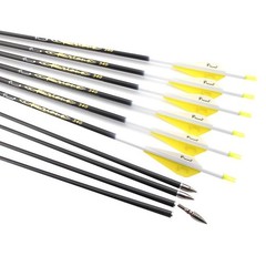 Archery 300 340 400 500 600 700 800 Spine Carbon Arrows for Compound Recurve Bow