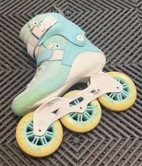 PowerSlide Swell 100 Inline Skates Blue Moon Women’s Size 6.5 EU 37 Used