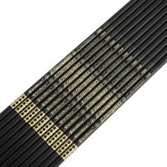 12pcs Pure Carbon Arrows SP400-1600 0.001″ ID4.2mm Archery Bow Target PANDARUS