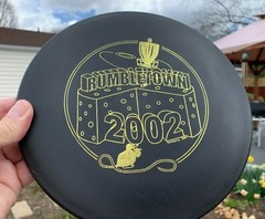 2002 Rumbletown Black & Gold PFN Historic PDGA DX Cobra Disc Golf Innova #1169