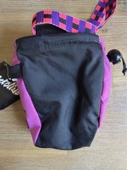 Metolius Small Rock Climbing Comp Chalk Bag Purple Synthetic Fur Liner
