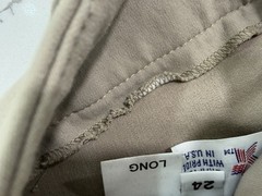 Riding Sport Women’s Beige Breeches Suede Knee Patches Size 24