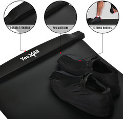 Yes4All Slide Board – Workout Board with Carrying Bag and Shoe Booties Included