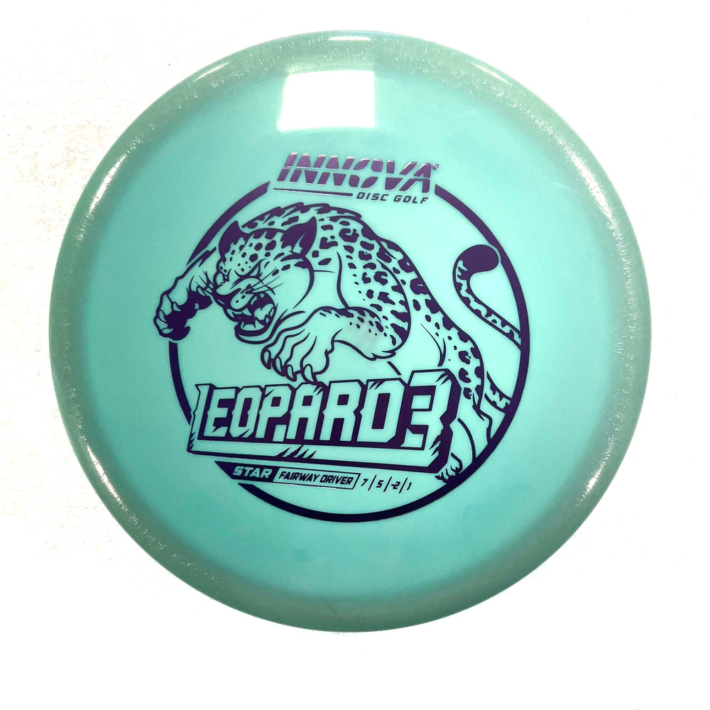 NEW DISC GOLF INNOVA STAR LEOPARD3 FAIRWAY DRIVER 167g TEAL W/ RAINBOW FOIL