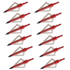 12x 20 inch Carbon Crossbow Bolts OD 8.8mm Archery Arrows / 100 Grain Broadhead