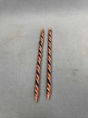 2- Cowgirl/Cowboy Toothpicks Metal Black And Copper USA FREE SHIPPING!!!