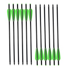 12Pcs Aluminum Crossbow Bolts 22» Target Hunting Practice Arrows for Outdoor