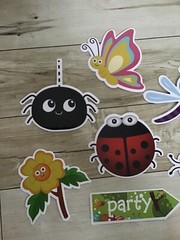 Childrens Butterfly Bugs Stickers Vinyl Waterproof PVC Luggage Laptop Decals Lot