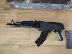 Brand New UNFIRED LCT AK-104 AEG – Black Folding Stock – LCK-104