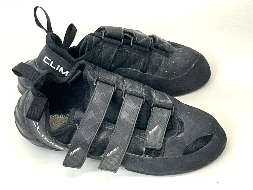 Climb X Rock-It Black Climbing Shoes Women’s 9 Men’s 7.5 EU 40