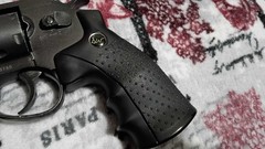 USED ASG 8 Inch Dan Wesson 6MM AIRSOFT revolver with power mod and accessories