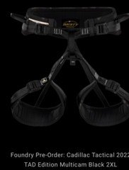 Triple Aught Design Edition Misty Mountain “Cadillac” climbing harness. TAD.