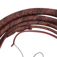 Genuine Cowhide Bull WHIP 04 TO 16 FEET Long 16 Plaits Brown Indiana Jones Whip