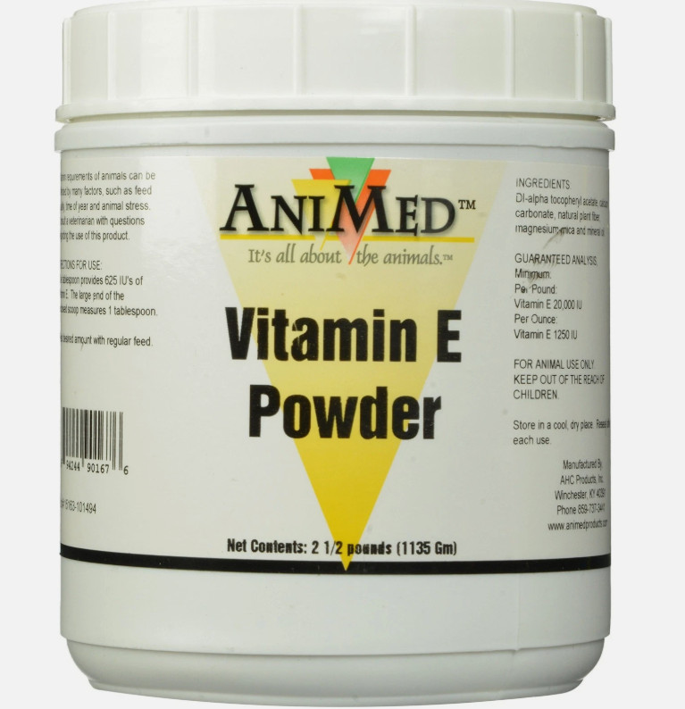 AniMed Vitamin E Powder Supplement for Horses, 2.5-Pound