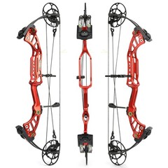 40-75lbs Compound Bow Set CNC Archery Pulley 350FPS Let-off 85% Target Hunting