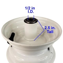 6″ Lawn Mower Go Kart RIM WHEEL 6×3.25 fits 4.10/3.50-6 13×5.00-6 145/70-6 tire