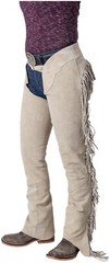 Western Equitation Chaps – Genuine Suede Leather – Black,Brown,Sand- XS,S,M,L,XL