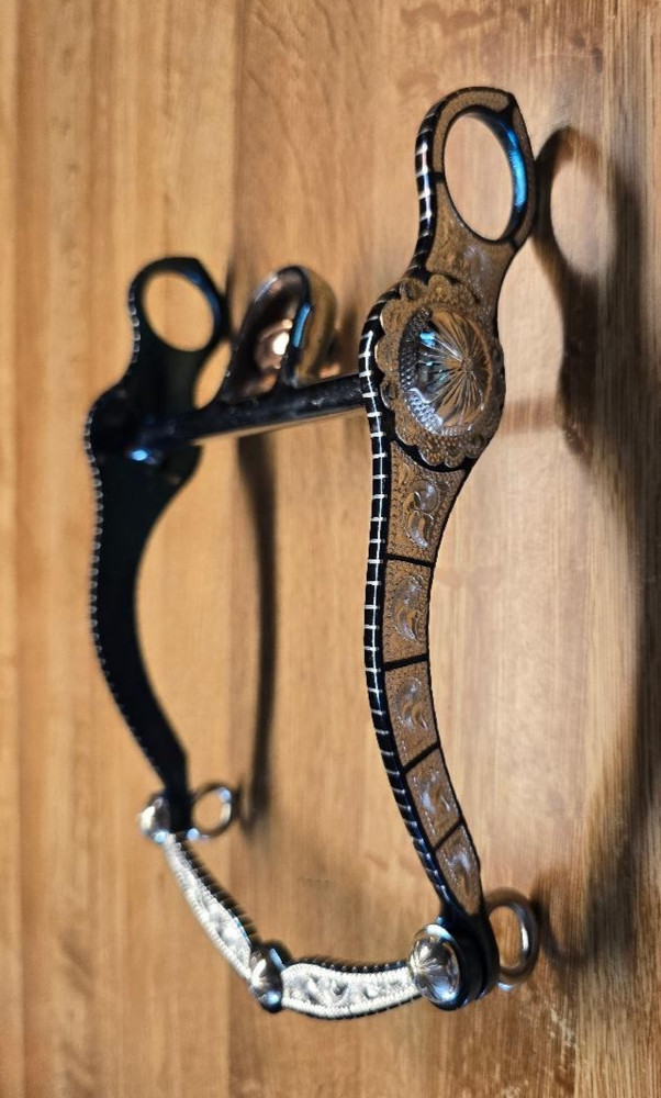 Custom Order — Western Sterling Silver Show Bit #B-1520 MP-20 Blue