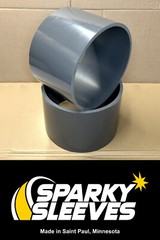 PVC Drift Trike Sleeves 10″ Diameter 7″ Wide 3/8″ Thick with Square 90º Edges