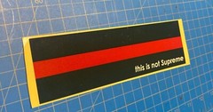 SOME NOTICE SOME KNOW THIS STICKER GUCCI LOGO SUPREME RARE STICKER AARONS WORLD