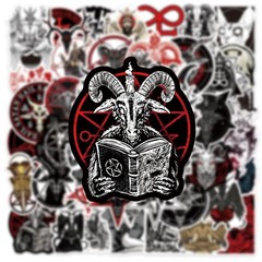 Mix 10/50 PCs Devil Satan dark Gothic-style Luggage Notebook Laptop Car Stickers