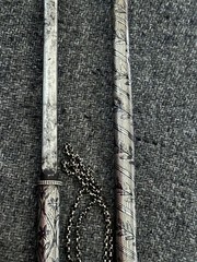 Antique Silver Circassian Riding Crop Nagaika with Concealed Blade 1890 To 1910